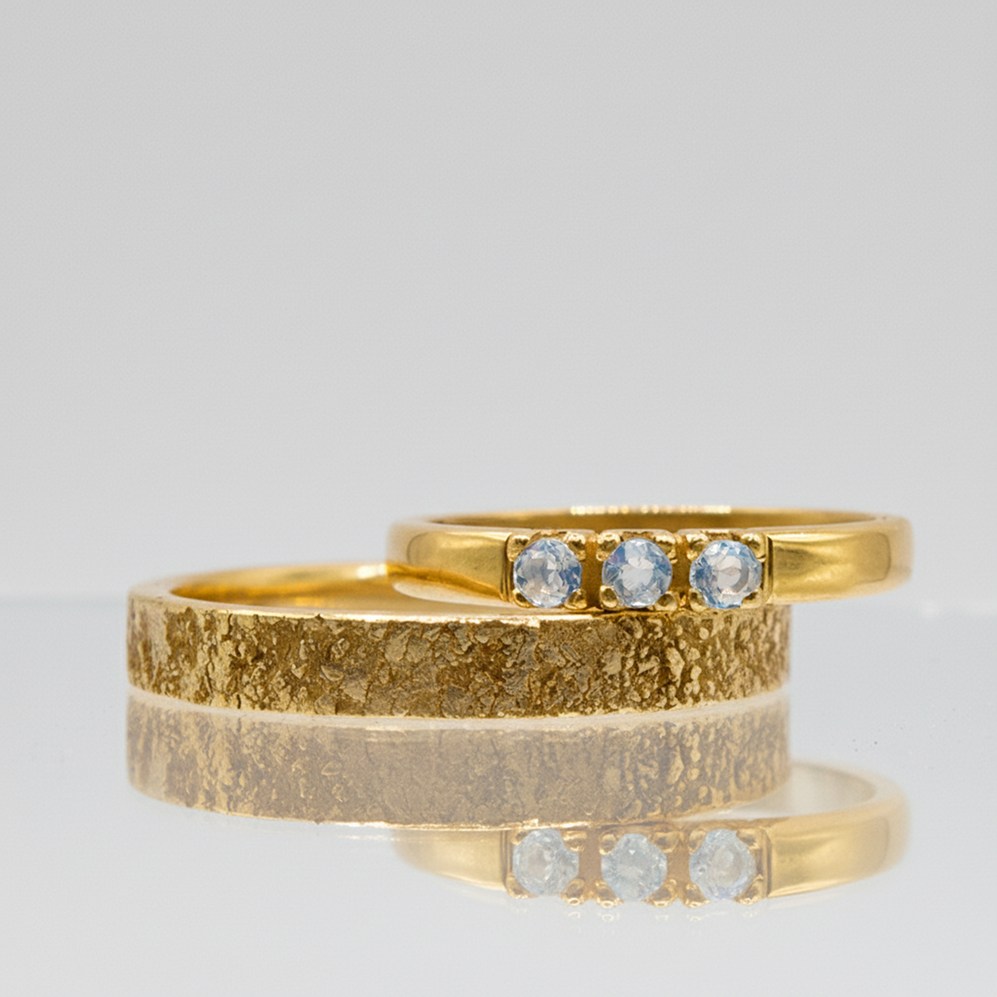 Trouwringen | Moon & 3-Stones