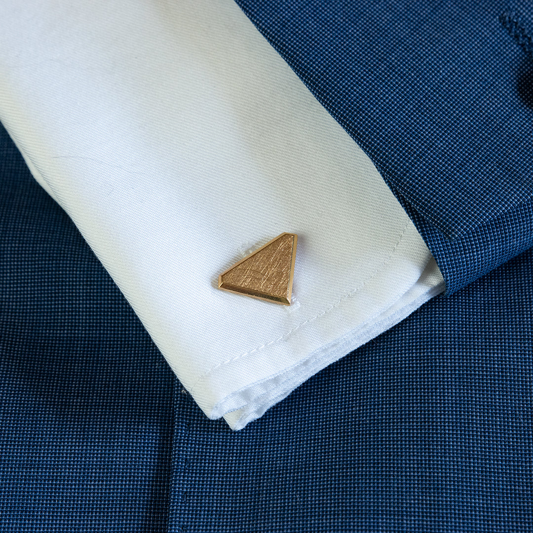 14K gouden manchetknopen in diamant vorm. Keuze uit hoogglans, mat of ijsmat afwerking. Handgemaakte manchetknopen van Meijlis.