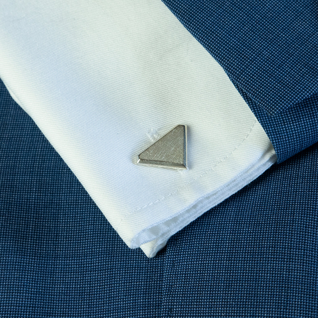 925 Zilveren manchetknopen in diamant vorm. Keuze uit hoogglans, mat of ijsmat afwerking. Handgemaakte manchetknopen van Meijlis.