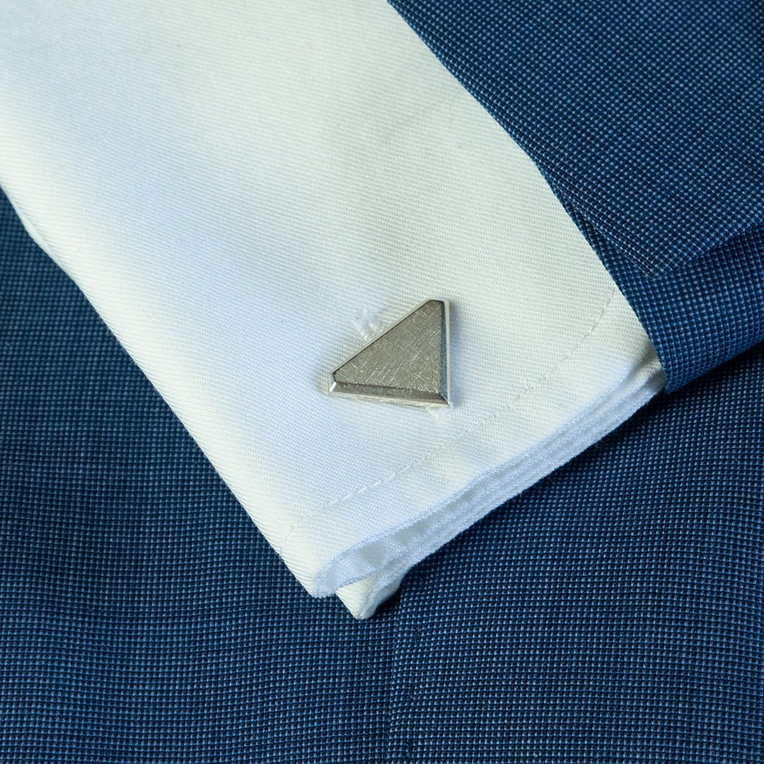 925 Zilveren manchetknopen in diamant vorm. Keuze uit hoogglans, mat of ijsmat afwerking. Handgemaakte manchetknopen van Meijlis.