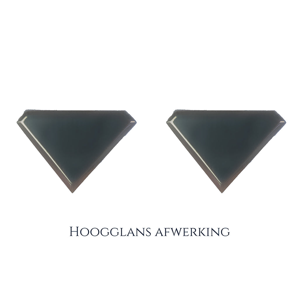 925 Zilveren manchetknopen in diamant vorm. Keuze uit hoogglans, mat of ijsmat afwerking. Handgemaakte manchetknopen van Meijlis.