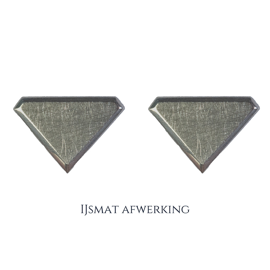 925 Zilveren manchetknopen in diamant vorm. Keuze uit hoogglans, mat of ijsmat afwerking. Handgemaakte manchetknopen van Meijlis.