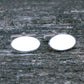 925 Zilveren manchetknopen in ovale vorm. Keuze uit hoogglans, mat of ijsmat afwerking. Handgemaakte manchetknopen van Meijlis.